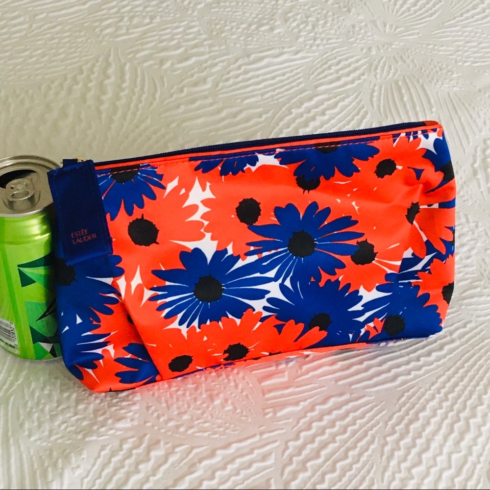 NEW Red White Blue Estee Lauder cosmetic pouch bag